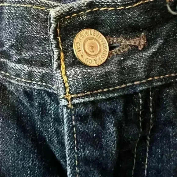 LEVI LEVIS 559 RELAXED STRAIGHT MEN'S JEANS SIZE 33 X 32 RED BLANK TAB - Picture 3 of 6